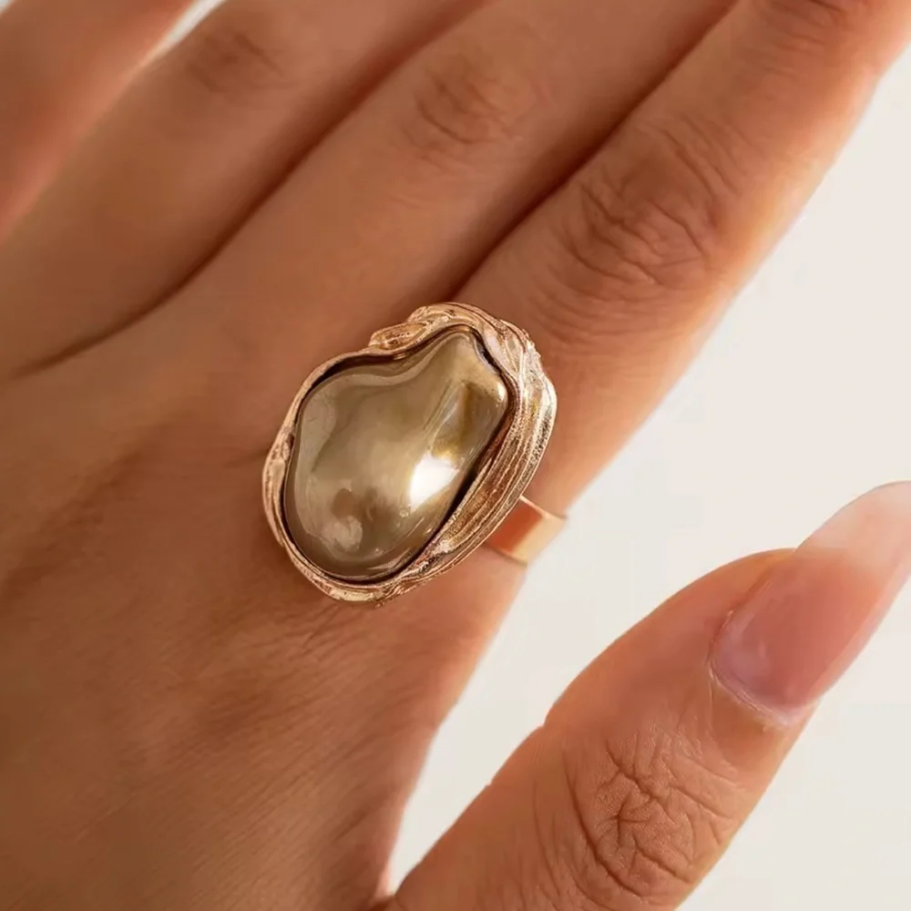 Champagne Gold Barogue Ring